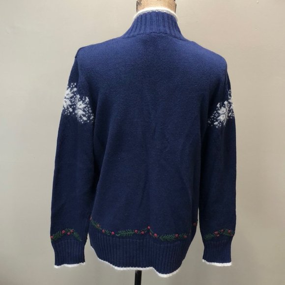 {Guide Series} NWT Fur Lined Festive Zip Sweater - Picture 4 of 7